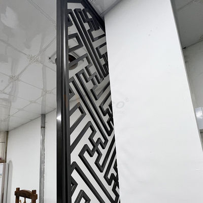 Progettazione moderna di Matt Finished Stainless Steel Screen della divisione dello schermo nero del divisorio