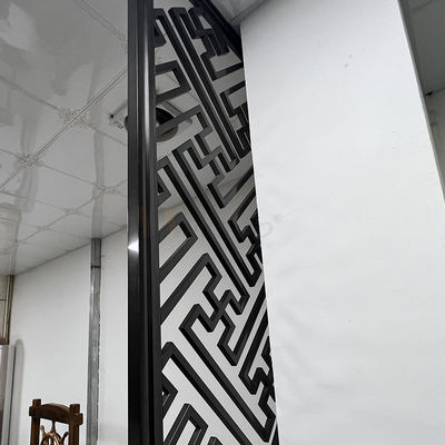 Progettazione moderna di Matt Finished Stainless Steel Screen della divisione dello schermo nero del divisorio