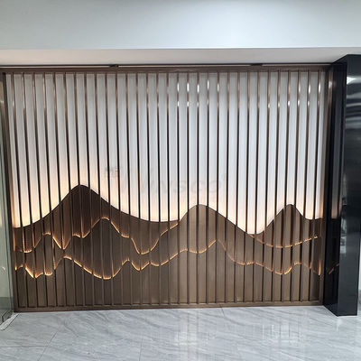 Schermo di acciaio inossidabile Art Partition Wall Inox Divider del circolo 0.4-20mm