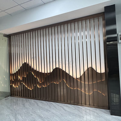 Schermo di acciaio inossidabile Art Partition Wall Inox Divider del circolo 0.4-20mm
