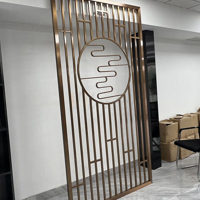 Il laser decorativo della divisione dello schermo di acciaio inossidabile di 1250mm ha tagliato il divisorio del metallo del ristorante dell'hotel