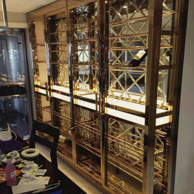divisore interno del salone della divisione dello schermo di acciaio inossidabile di 1219mm per la decorazione di lusso della villa