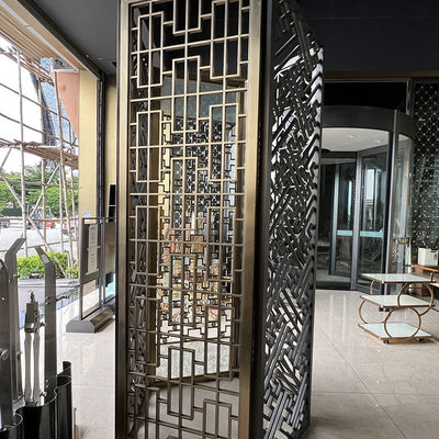 Divisore della parete di acciaio inossidabile di progettazione della divisione dell'ingresso dell'hotel