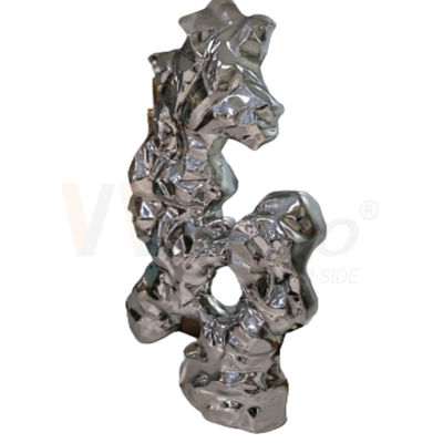 metallo della scultura della decorazione dell'ufficio di Finshed dell'ondulazione dell'acqua di montaggio di metallo di acciaio inossidabile 8k