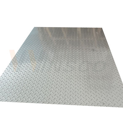 20mm-1250mm hanno impresso il grano di superficie del riso dello strato 2b di acciaio inossidabile modellano l'anti piatto di slittamento