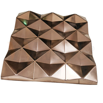 4x8 ha impresso lo strato AISI 201 di acciaio inossidabile 304 316 Rose Gold Brushed Ornamental