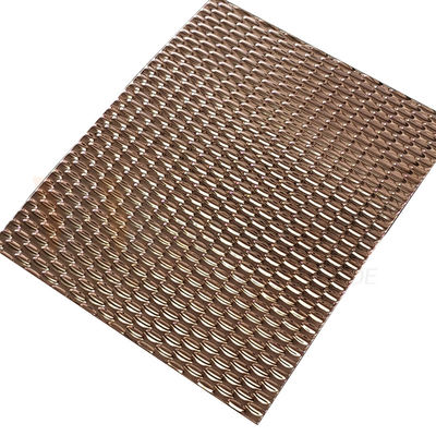 Il colore AISI 201 di Rose Gold PVD 304 316 specchio 5WL modella lo strato impresso di acciaio inossidabile