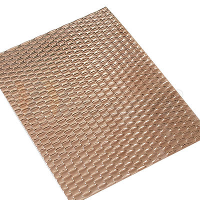 Il colore AISI 201 di Rose Gold PVD 304 316 specchio 5WL modella lo strato impresso di acciaio inossidabile