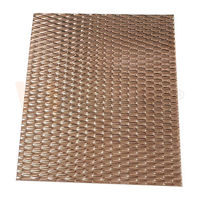 Il colore AISI 201 di Rose Gold PVD 304 316 specchio 5WL modella lo strato impresso di acciaio inossidabile