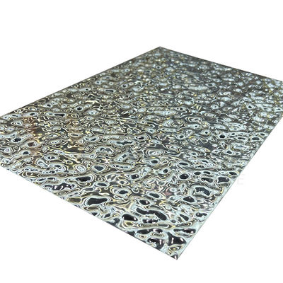 specchio 5x10 strato impresso di superficie di acciaio inossidabile dell'ondulazione dell'acqua del piccolo 8K