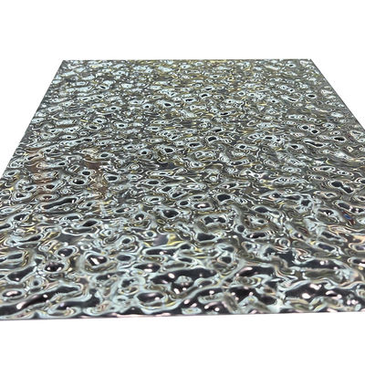 specchio 5x10 strato impresso di superficie di acciaio inossidabile dell'ondulazione dell'acqua del piccolo 8K