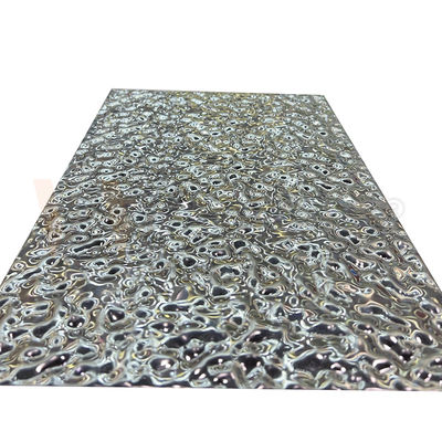 specchio 5x10 strato impresso di superficie di acciaio inossidabile dell'ondulazione dell'acqua del piccolo 8K