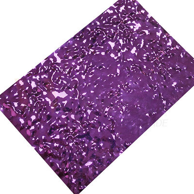 Il colore porpora ha impresso piatti della strada di scivolo dell'ondulazione di piccola dimensione dell'acqua dello strato di acciaio inossidabile gli anti
