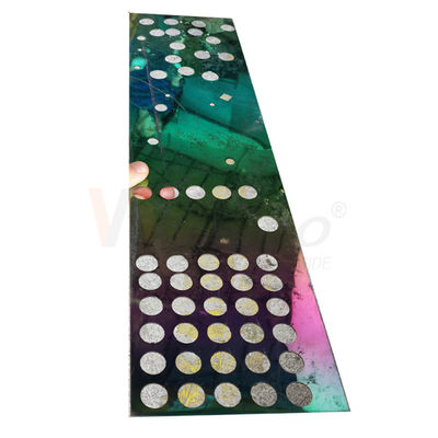 3mm Colourful hanno perforato il foro rotondo di superficie dello specchio dello strato di acciaio inossidabile