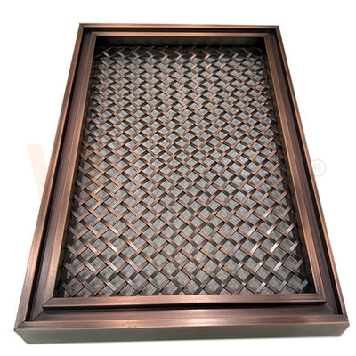 Schermo tessuto bronzeo rosso 201 di acciaio inossidabile dell'ornamentale grado 304 316