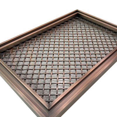 La griglia PVD di forma del rombo colora l'acciaio inossidabile decorativo Mesh For Home Decoration
