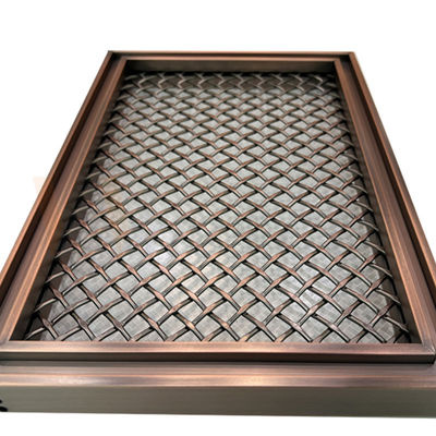 La griglia PVD di forma del rombo colora l'acciaio inossidabile decorativo Mesh For Home Decoration