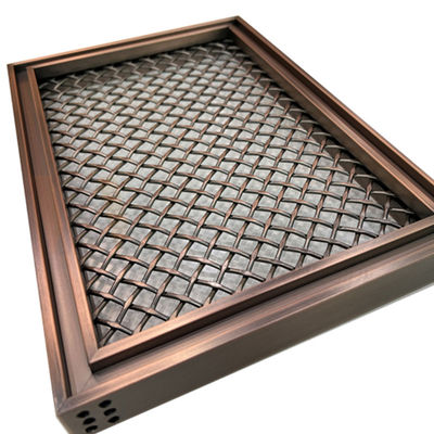La griglia PVD di forma del rombo colora l'acciaio inossidabile decorativo Mesh For Home Decoration
