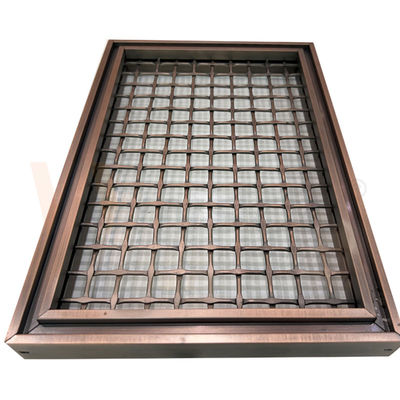 Il quadrato di colore di PVD modella il cavo Mesh Panels For Space Divider di acciaio inossidabile di 316 griglie