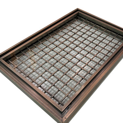 Il quadrato di colore di PVD modella il cavo Mesh Panels For Space Divider di acciaio inossidabile di 316 griglie