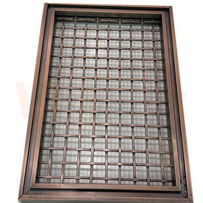 Il quadrato di colore di PVD modella il cavo Mesh Panels For Space Divider di acciaio inossidabile di 316 griglie