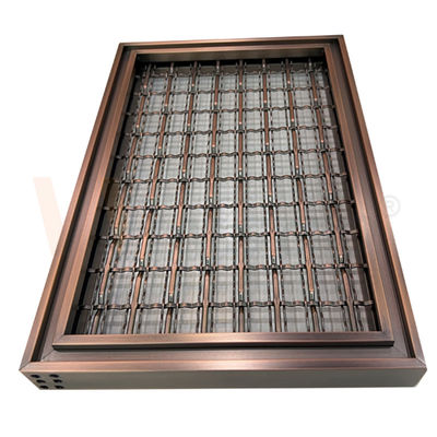 Decorativo flessibile di acciaio inossidabile rete 0.4-8mm architettonici per la facciata del centro commerciale