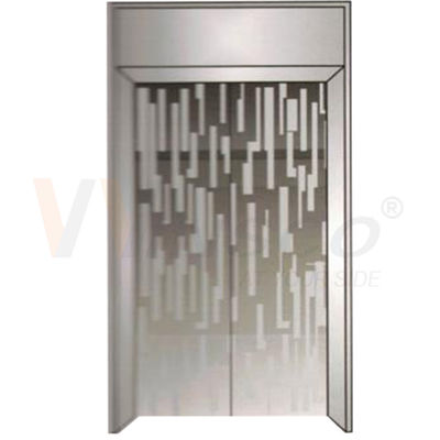 lo strato Grey Color Mirror Finished Metal di acciaio inossidabile dell'elevatore di 2mm ha inciso il modello