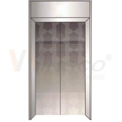 lo strato Grey Color Mirror Finished Metal di acciaio inossidabile dell'elevatore di 2mm ha inciso il modello
