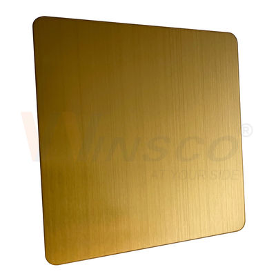 1219mmx2438mm JIS 201 304 strato della linea sottile di acciaio inossidabile dell'oro di 316 titanio