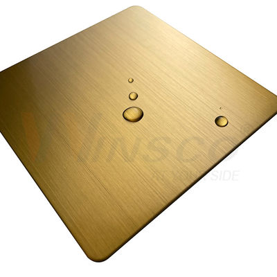 1219mmx2438mm JIS 201 304 strato della linea sottile di acciaio inossidabile dell'oro di 316 titanio