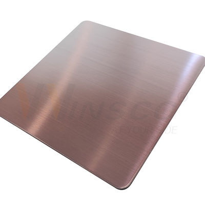 BACCANO di Rose Gold dello strato di acciaio inossidabile della linea sottile di 1000x2000mm 201 304 316