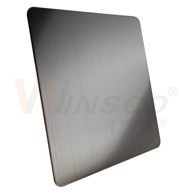 Lamiera in acciaio inox satinato hairline 4x8 piedi