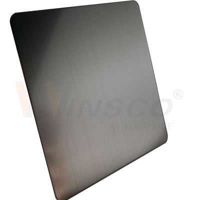Lamiera in acciaio inox satinato hairline 4x8 piedi