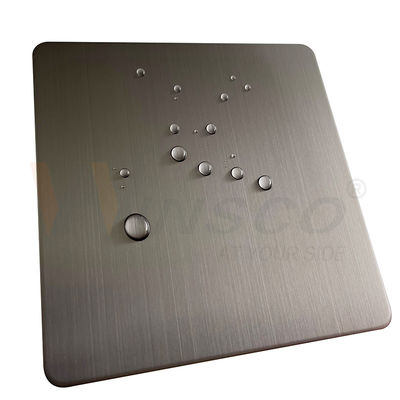 Strato ss decorativi eccellenti 201 di acciaio inossidabile di 316 linee sottili 304 con Grey Color