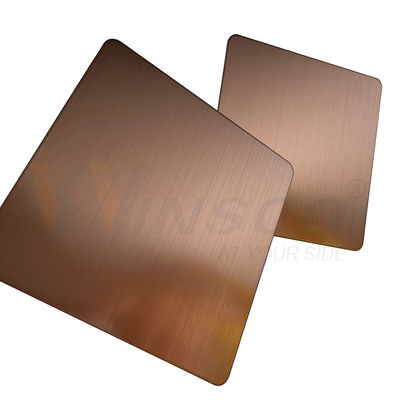 Anti strato di acciaio inossidabile di rivestimento della linea sottile di colore di rame del dito per l'ornamentale del pannello