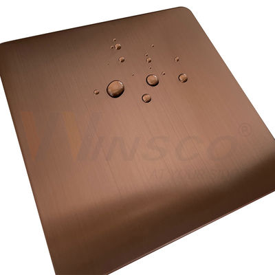 Anti strato di acciaio inossidabile di rivestimento della linea sottile di colore di rame del dito per l'ornamentale del pannello