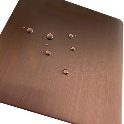 I GB 201 304 316 della linea sottile di acciaio inossidabile dello strato di colore di Brown PVD accettano su misura