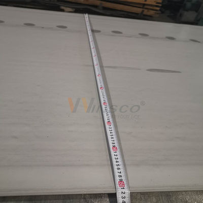 Piatto laminato a caldo di superficie bianco di marinatura di acciaio inossidabile di 1500mmx6000mm