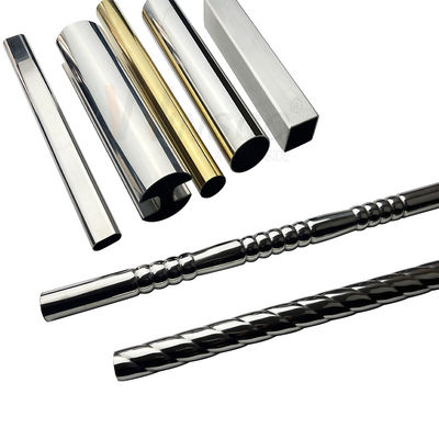 Tubo Decorativo Personalizzato in Acciaio Inossidabile AISI 201 304 316 - Forme Rotonde Quadrate Rettangolari Ovali