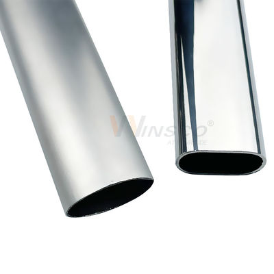 Aisi 201 dimensione ovale del tubo di ellisse del corrimano della scala di Inox della metropolitana di acciaio inossidabile 304 316 ha personalizzato decorativo