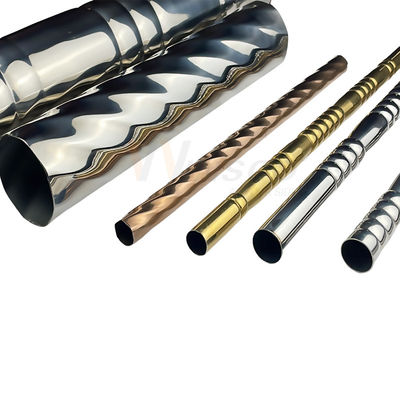Gli ss hanno infilato forme Inox 201 di acciaio inossidabile di 0.3mm le varie del tubo decorativo della metropolitana modello 304 316 impresso
