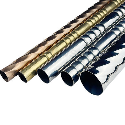 Gli ss hanno infilato forme Inox 201 di acciaio inossidabile di 0.3mm le varie del tubo decorativo della metropolitana modello 304 316 impresso
