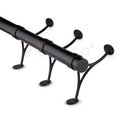 il tubo del rotondo di acciaio inossidabile Inox di 42.4mm 48.3mm 63.5mm ha lucidato la metropolitana 201 di Matt Colored Surface Foot Rail 304 316
