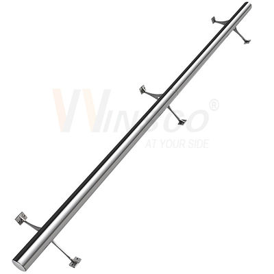 il tubo del rotondo di acciaio inossidabile Inox di 42.4mm 48.3mm 63.5mm ha lucidato la metropolitana 201 di Matt Colored Surface Foot Rail 304 316