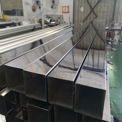 POLACCO 600 CALIDAD 201 di TUBO CUADRADO BRILLANTE tubo del quadrato dell'acciaio inossidabile di Decorativo Inox di 304 gradi