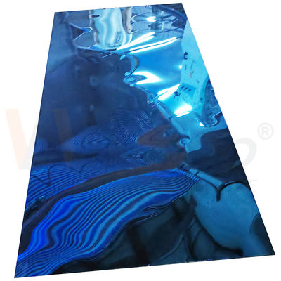 Lastra in acciaio inossidabile 8K specchio colore blu SS201 4ftx8ft 1220mmx2440mm spessore 0,4mm-3,0mm