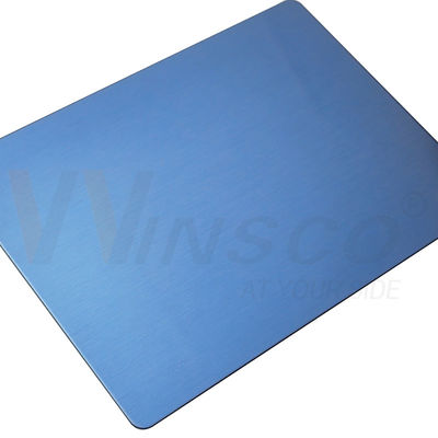 SS 304 304L Satin Placca di metallo inossidabile spazzolato Zaffiro blu opaco lamiera di acciaio inossidabile spessore 3,0 mm
