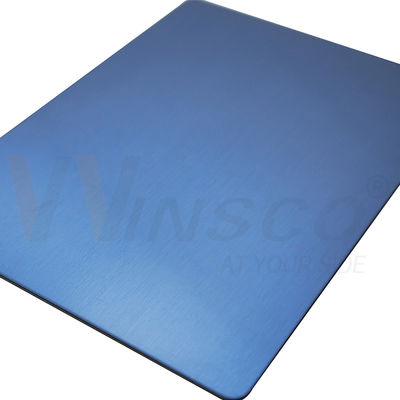 Sapphire Blue Hairline Finish Piastra inossidabile SS 316 Acciaio inossidabile spazzolato n. 4 Foglio 0,5 mm 1 mm 2 mm 3 mm