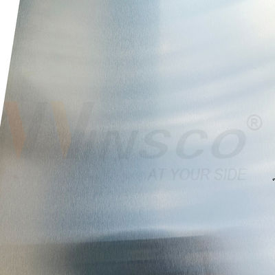 SUS 201 Buona resistenza all'usura 5Ftx10Ft Acciaio inossidabile n. 4 Piastra di superficie spazzolata 1500mmx3000mm