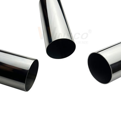 Specchio satinato finito 1,2 mm-3,5 mm spessore della parete tubo rotondo inossidabile 60,3 mm 2 3/8 'tubo in acciaio inossidabile 201 304 316 grado